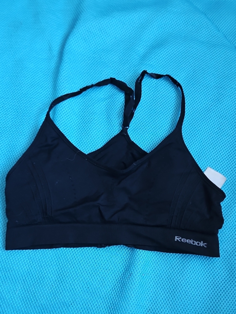 Reebok Black Seamless Low-Impact Sports Bra